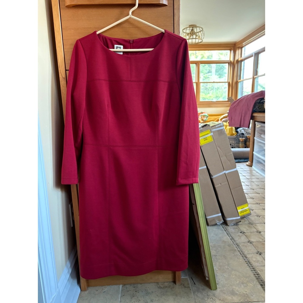 RARE Brand New Anne Klein Red Knit Dress--10